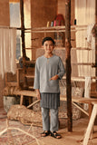 The Asal Kita Baju Melayu Teluk Belanga - Stone Grey