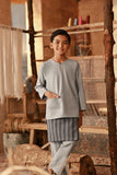 The Asal Kita Baju Melayu Teluk Belanga - Stone Grey