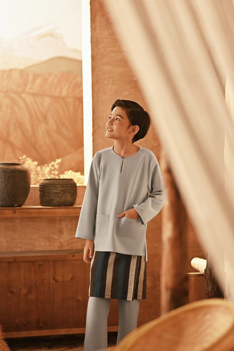 The Asal Kita Baju Melayu Teluk Belanga - Grey