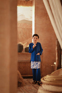 The Asal Kita Baju Melayu Teluk Belanga - Classic Blue