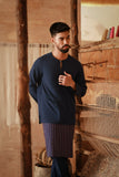 The Asal Kita Men Baju Melayu Teluk Belanga - Navy