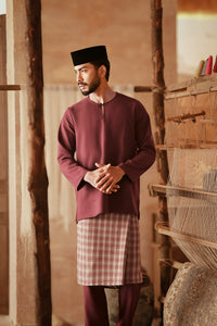 The Asal Kita Men Baju Melayu Teluk Belanga - Royal Burgundy