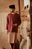 The Asal Kita Men Baju Melayu Teluk Belanga - Royal Burgundy