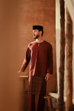 The Asal Kita Men Baju Melayu Teluk Belanga - Royal Burgundy