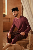 The Asal Kita Men Baju Melayu Teluk Belanga - Royal Burgundy