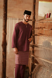 The Asal Kita Men Baju Melayu Teluk Belanga - Royal Burgundy