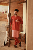 The Asal Kita Men Baju Melayu Teluk Belanga - Spice Red