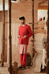 The Asal Kita Men Baju Melayu Teluk Belanga - Rumba Red