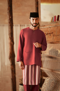 The Asal Kita Men Baju Melayu Teluk Belanga - Rumba Red
