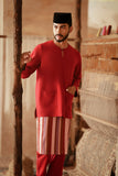 The Asal Kita Men Baju Melayu Teluk Belanga - Rumba Red