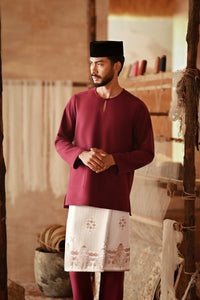 The Asal Kita Men Baju Melayu Teluk Belanga - Purple Manggis