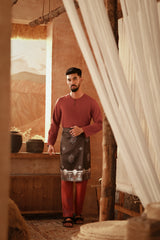 The Asal Kita Men Baju Melayu Teluk Belanga - Spice Red