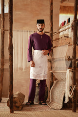 The Asal Kita Men Baju Melayu Teluk Belanga - Purple Manggis