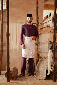 The Asal Kita Men Baju Melayu Teluk Belanga - Purple Manggis