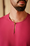 The Asal Kita Men Baju Melayu Teluk Belanga - Deep Fuchsia