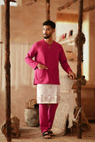 The Asal Kita Men Baju Melayu Teluk Belanga - Deep Fuchsia