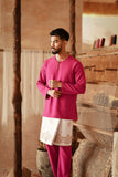 The Asal Kita Men Baju Melayu Teluk Belanga - Deep Fuchsia