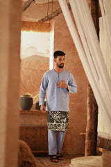 The Asal Kita Men Baju Melayu Teluk Belanga - Ice Blue