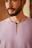 The Asal Kita Men Baju Melayu Teluk Belanga - Violet Powder