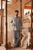 The Asal Kita Men Baju Melayu Teluk Belanga - Stone Grey