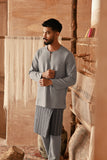 The Asal Kita Men Baju Melayu Teluk Belanga - Stone Grey