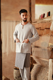 The Asal Kita Men Baju Melayu Teluk Belanga - Stone Grey