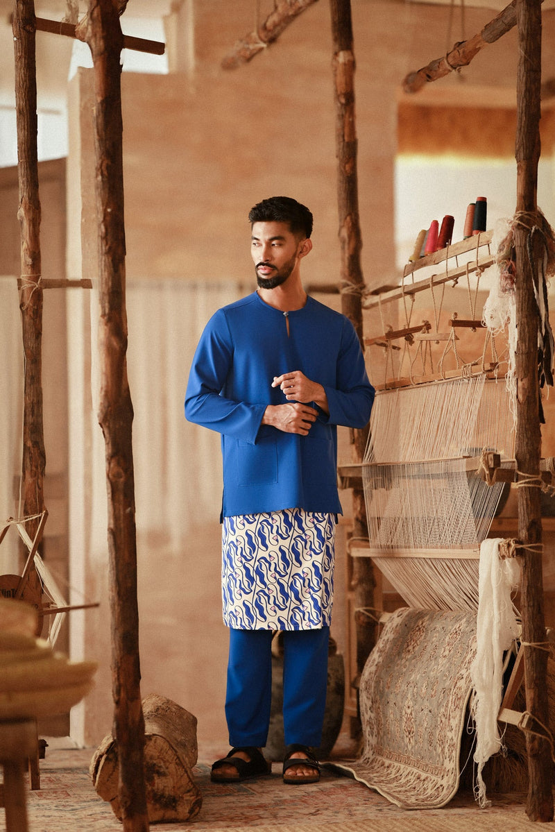 The Asal Kita Men Baju Melayu Teluk Belanga - Classic Blue