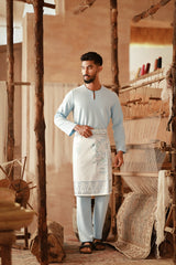 The Asal Kita Men Baju Melayu Teluk Belanga - Baby Blue