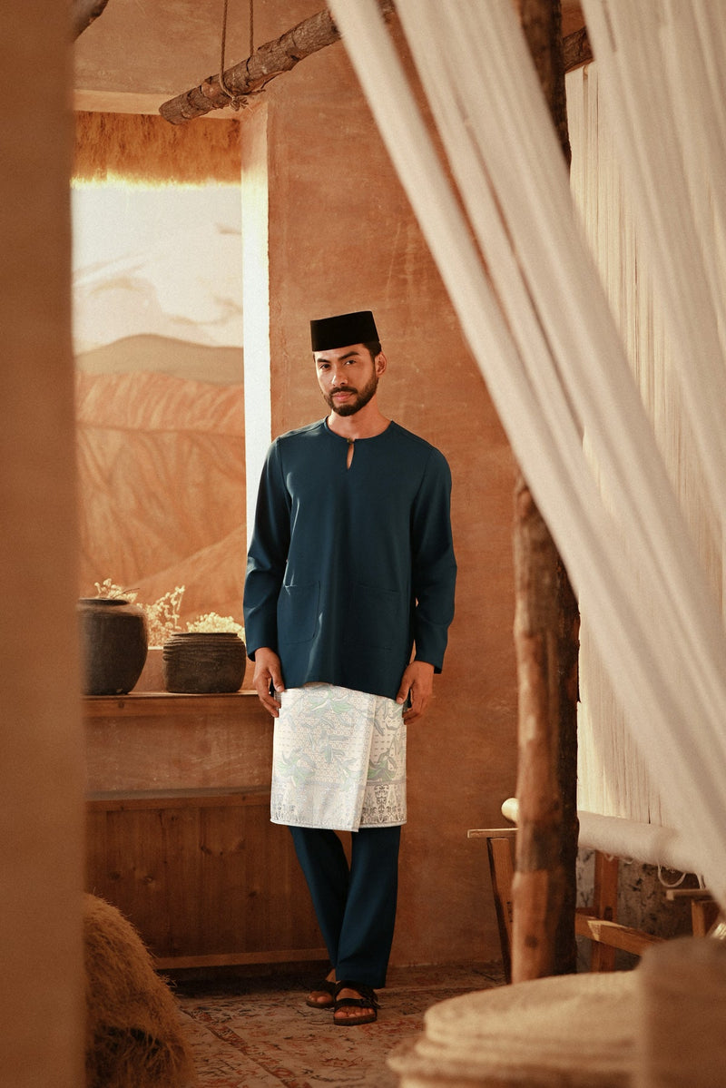 The Asal Kita Men Baju Melayu Teluk Belanga - Deep Teal