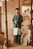 The Asal Kita Men Baju Melayu Teluk Belanga - Emerald Green