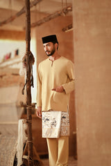 The Asal Kita Men Baju Melayu Teluk Belanga - Champagne Yellow