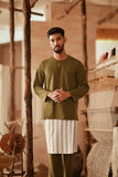 The Asal Kita Men Baju Melayu Teluk Belanga - Green Olive
