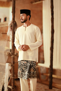 The Asal Kita Men Baju Melayu Teluk Belanga - Pastel Yellow