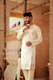 The Asal Kita Men Baju Melayu Teluk Belanga - Pastel Yellow