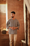 The Asal Kita Men 3/4 Sleeve Kurta - Frostgrid