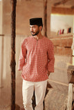 The Asal Kita Men 3/4 Sleeve Kurta - Blushgrid