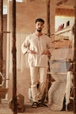 The Asal Kita Men 3/4 Sleeve Kurta - Wovelyn