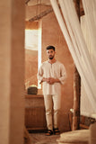 The Asal Kita Men 3/4 Sleeve Kurta - Wovelyn