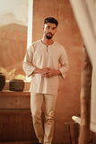 The Asal Kita Men 3/4 Sleeve Kurta - Wovelyn