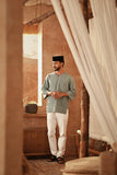 The Asal Kita Men 3/4 Sleeve Kurta - Mintgrid