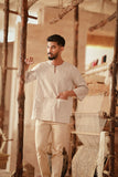 The Asal Kita Men 3/4 Sleeve Kurta - Earthwoven
