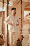 The Asal Kita Men 3/4 Sleeve Kurta - Earthwoven