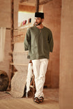 The Asal Kita Men 3/4 Sleeve Kurta - Lattice