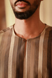 The Asal Kita Men 3/4 Sleeve Kurta - Sovereign