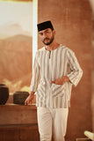 The Asal Kita Men 3/4 Sleeve Kurta - Olivine