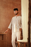 The Asal Kita Men 3/4 Sleeve Kurta - Olivine