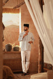The Asal Kita Men 3/4 Sleeve Kurta - Shadow Twine