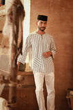 The Asal Kita Men 3/4 Sleeve Kurta - Shadow Twine