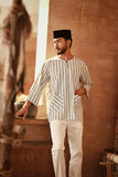 The Asal Kita Men 3/4 Sleeve Kurta - Shadow Twine