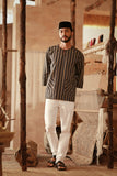 The Asal Kita Men 3/4 Sleeve Kurta - Molten Richline